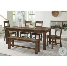 Jerrick Burnished Brown 52" Bench