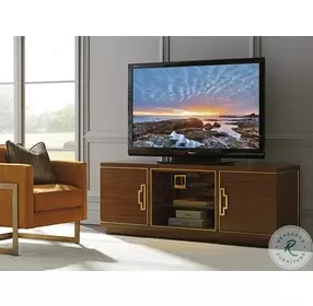 Aventura Warm Chestnut Aria Brown TV Stand