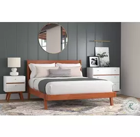 Dakota White And Acorn 3 Drawer Small Chest