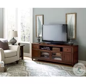 Sunset Valley Rich Mahogany 72" Entertainment Console