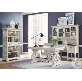 Bronwyn Alabaster 67" Desk with Hutch