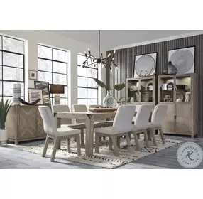 Ainsley Cerused Khaki Upholstered Host Chair Set Of 2