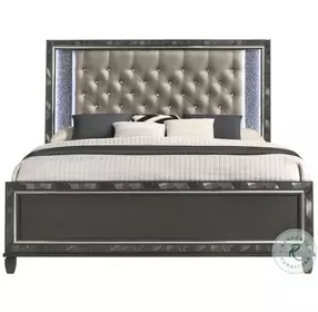 Radiance Black Pearl King Panel Bed