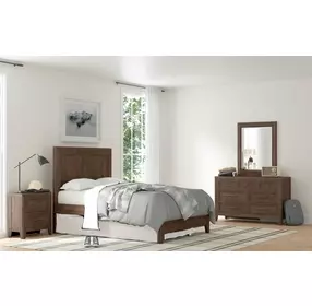 Carlson Harvest Brown Full Panel Bed