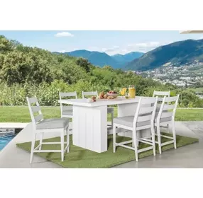 Nash Outdoor Dining Buff Outdoor 78" Rectangular Counter Height Table