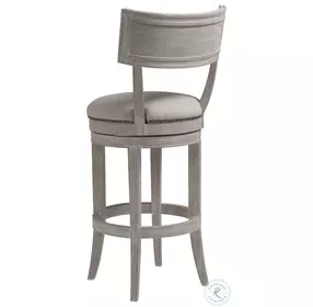 Cohesion Program Natural Greige And Bianco Aperitif Swivel Bar Stool
