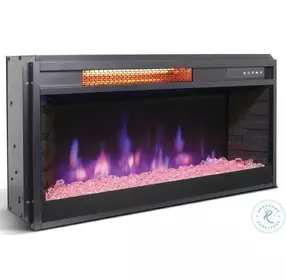 Maple Haze Black 28" Crystal Fireplace Insert