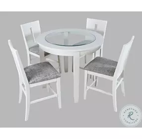 Urban Icon White Slat Back Counter Height Stool Set of 2