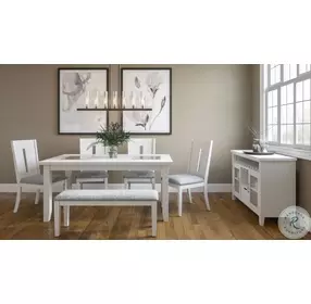 Urban Icon White Server with Wine Storage