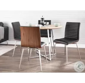 Mason Black Swivel Chair Set Of 2