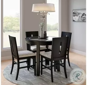 Urban Icon Black Slat Back Counter Height Stool Set of 2