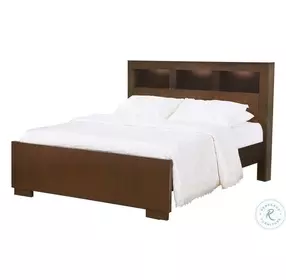 Jessica Cappuccino Bookcase Bedroom Set