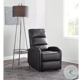 Dormi Black Faux Leather Recliner Chair