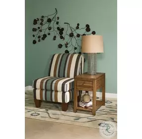 Chairsides Oak 1 Drawer Chairside Table