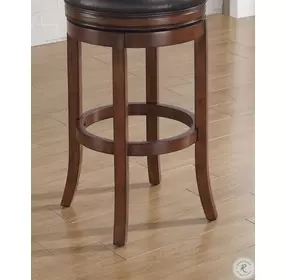 Stella Dark Brown Backless 34" Swivel Bar Stool