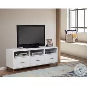 Madelyn White TV Stand