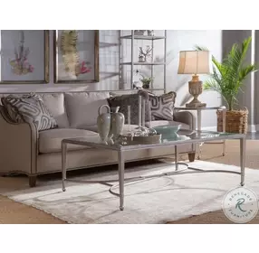 Metal Designs Argento Sangiovese Large Rectangular Cocktail Table