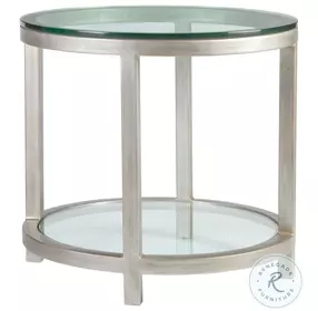 Metal Designs Argento Per Se Round End Table