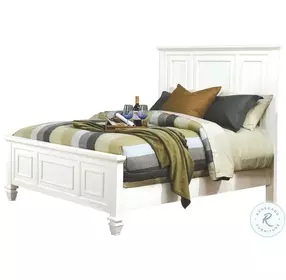 Sandy White Panel Bedroom Set