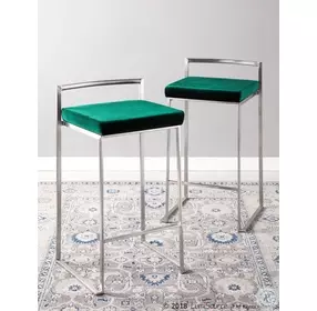 Fuji Green Counter Stool Set of 2