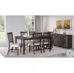 Willow Creek Distressed Brown Slat Back Side Chair Set of 2