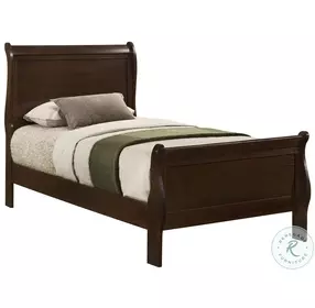 Louis Philippe Cappuccino Youth Sleigh Bedroom Set