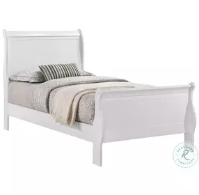 Louis Philippe White Youth Sleigh Bedroom Set