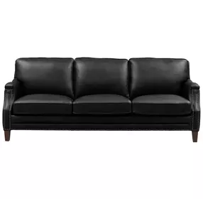 Camden Black Leather Living Room Set