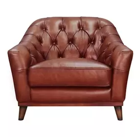 Lorwell Mocha Leather Upholstered Accent Chair