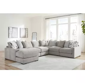Aslan Court Pebble 6 Piece Sectional with Chaise