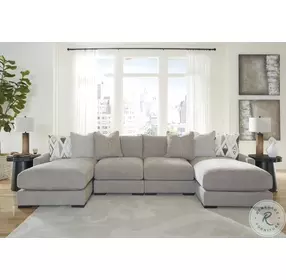 Aslan Court Pebble 4 Piece Sectional