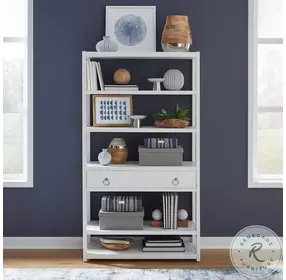 Nocturne White Accent Bookcase