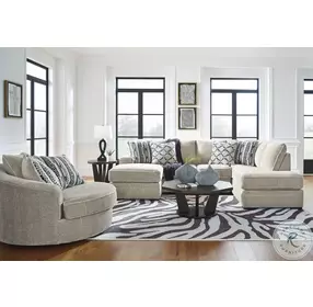 Calnita Sisal Oversized Swivel Accent Chair