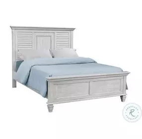 Franco Antique White Panel Bedroom set