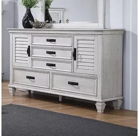 Franco Antique White Dresser