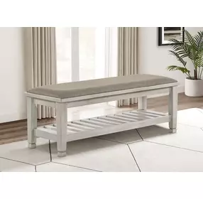 Franco Antique White Bench