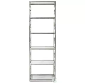 Metal Designs Silver Leaf Honeycomb Slim Etagere