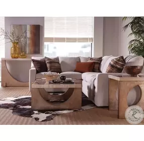 Signature Designs Cream And Warm Silver Impresario Console Table