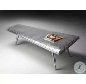 Midway Aviator Silver Triangular Coffee Table