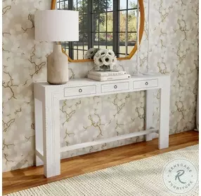 Jodha White Console Table