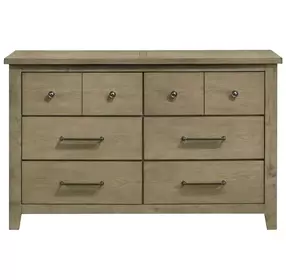 Hazlewood Vineyard Oak 6 Drawer Dresser