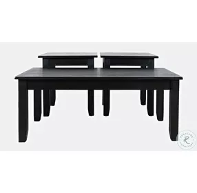 Eros Brushed Black 3 Piece Occasional Table Set