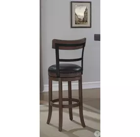 Taranto 34" Wood Frame Back Bar Stool