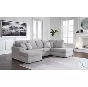 Gabyleigh Nickel 2 Piece Performance Fabric Sectional with RAF Chaise