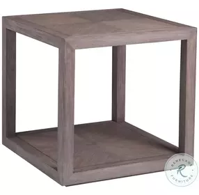 Cohesion Program Grigio Credence Square End Table