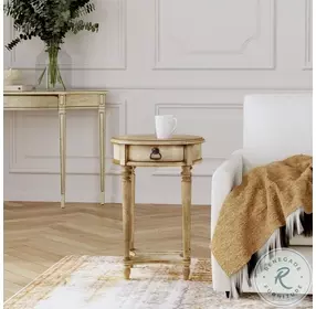 Jules Antique Beige Side Table