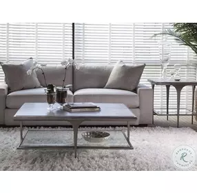 Signature Designs White Onyx And Silver Iron Zephyr Square End Table