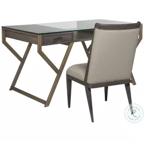 Cohesion Program Antico And Warm Metallic Interlaken Desk