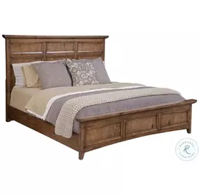 Oakdale Honey Oak Panel Bedroom Set