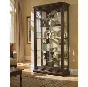 Edwardian Two Way Sliding Door Curio